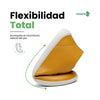Zapato minimalista hombre Saguaro Noble I amarillo torsionado demostrando flexibilidad.