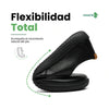 zapato barefoot saguaro negro doblado mostrando flexibilidad completa