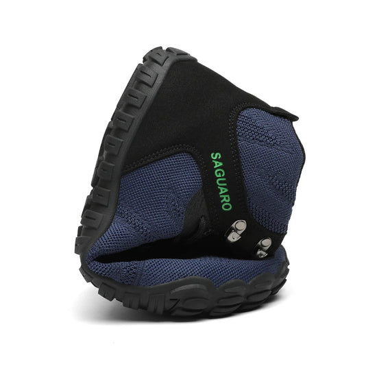 Saguaro Vitality V negro — bota barefoot trekking lifestyle en montaña Chile