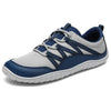 Zapatillas ergonómicas Saguaro Forestep II azul, calzado deportivo con horma ancha para movimiento natural del pie en Chile.