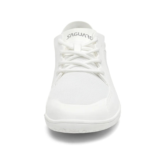 Zapatillas blancas de horma ancha Saguaro Wish II, espacio extra para los dedos que previene juanetes y deformaciones.